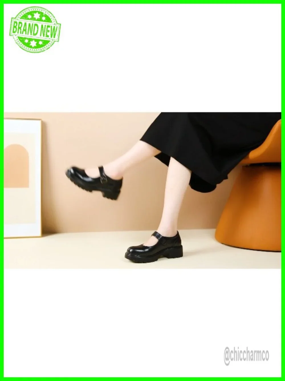 Women's Mary Jane Platform Heels Chunky Oxford Shoes